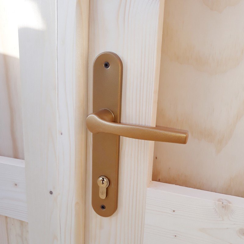 Abri en bois massif 19,8m² PLUS 28mm traité teinté marron Gardy Shelter