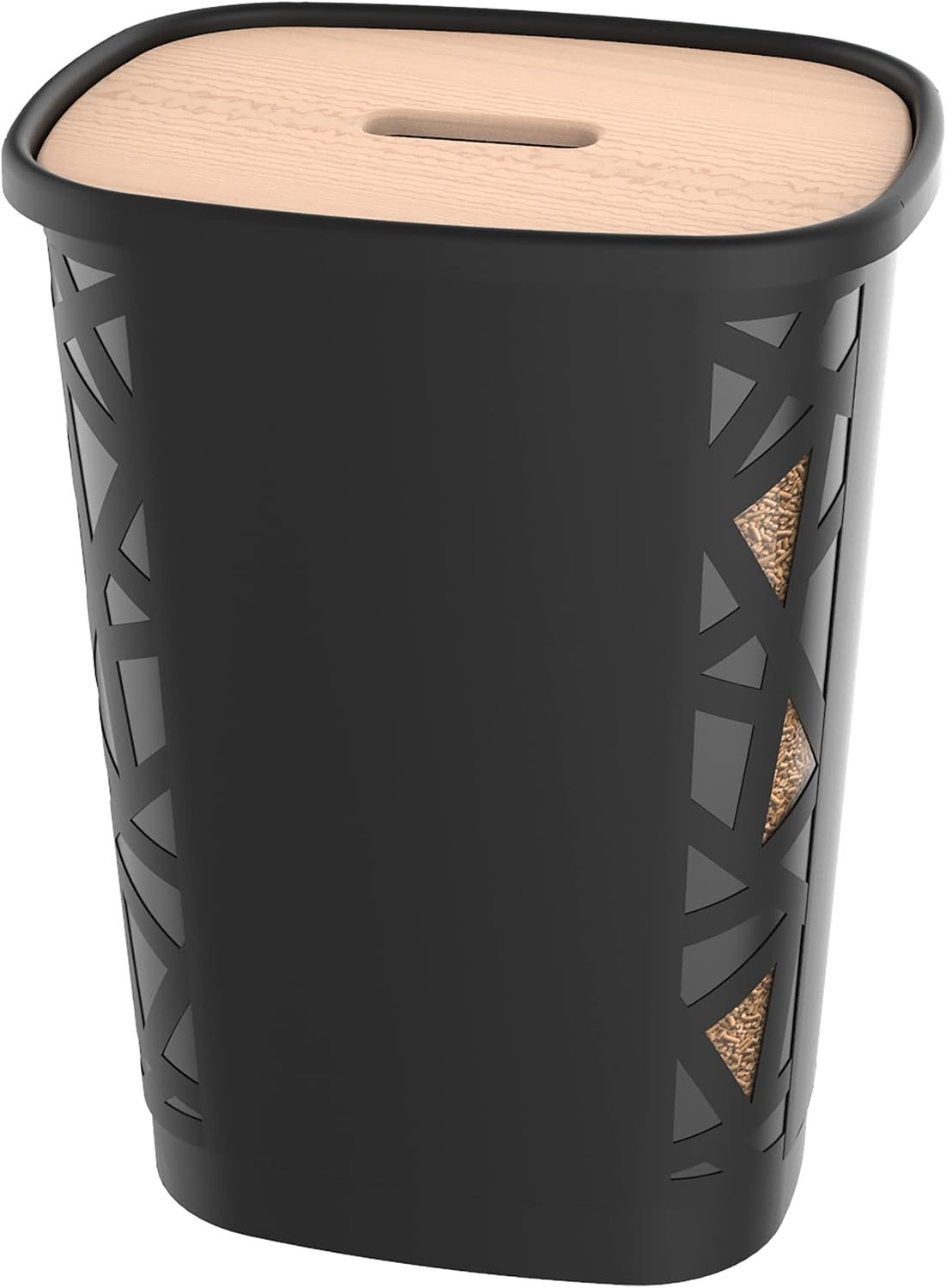 Coffre à granulés 70 L, couvercle bois