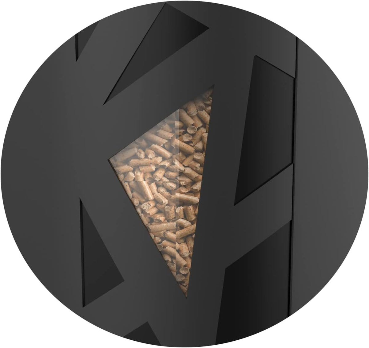 Coffre à granulés 70 L, couvercle bois