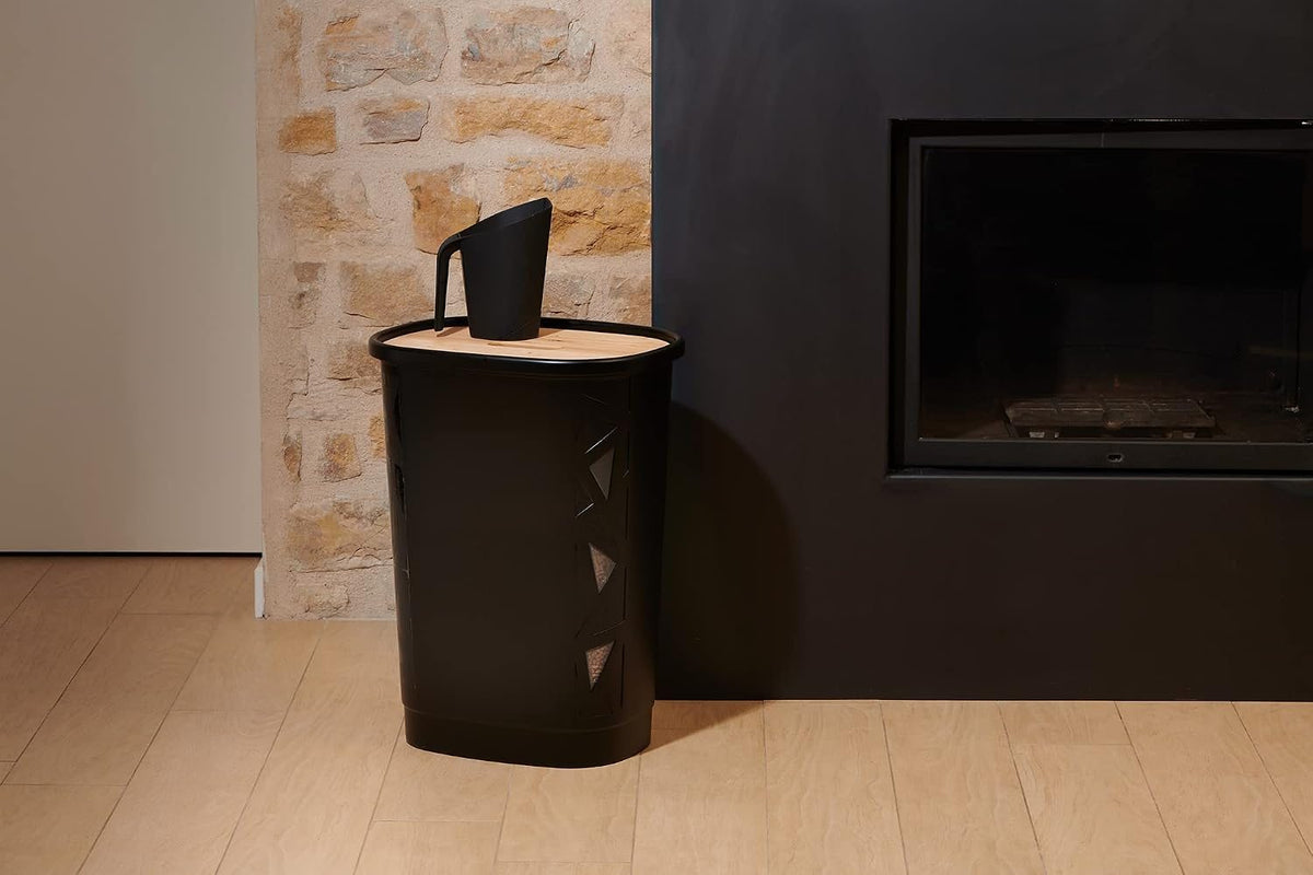 Coffre à granulés 70 L, couvercle bois