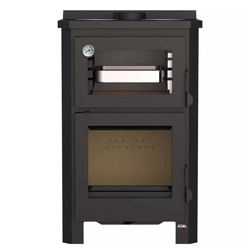 Poêle à bois avec four et plaque de cuisson Pramoda – 9 Kw