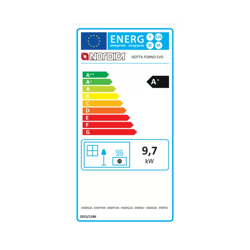 Poêle à bois avec four Isotta Forno EVO – 9,7 Kw