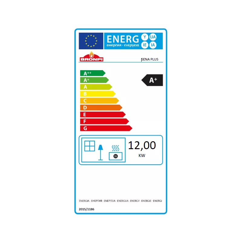 Poêle à bois Sena Plus – 12 Kw