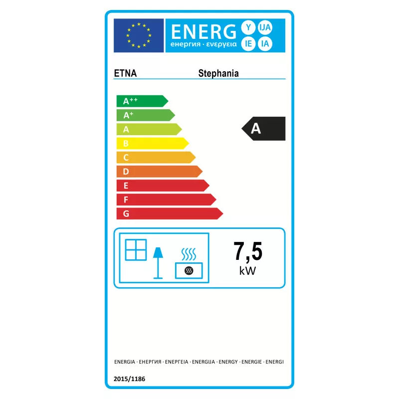 Poêle à bois Stephania – 7,5 Kw